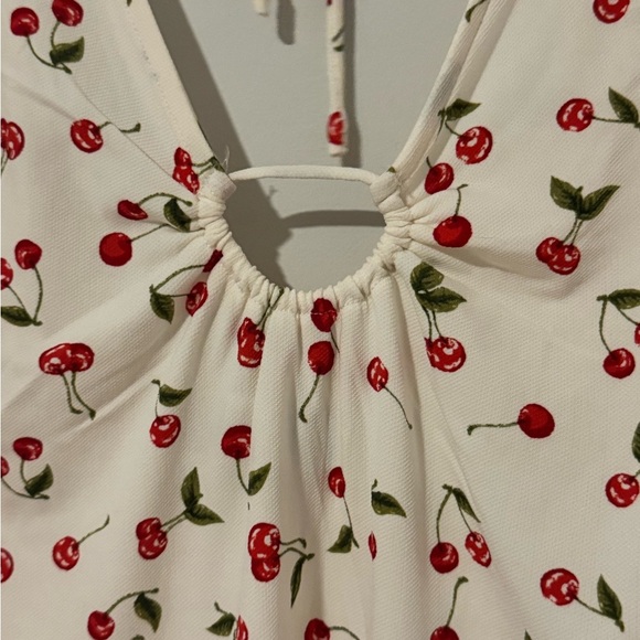 Urban outfitters White Cherry Print Mini Dress - Picture 10 of 14
